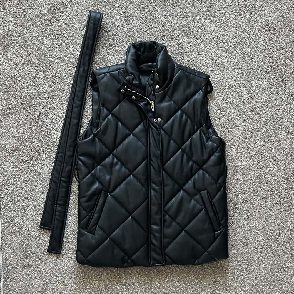 Blank NYC Faux Leather Vest - Picture 6 of 7